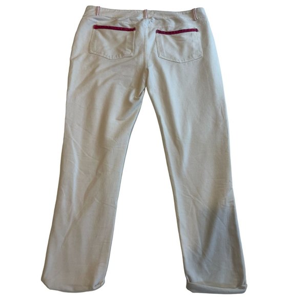 Clear X Rock Womens Jeans Wide Leg Flat Front Mid Rise Cotton White Size 2X - Picture 2 of 10